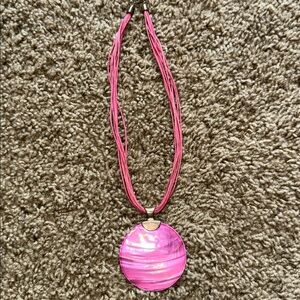 Elegant Pink Pendant Necklace